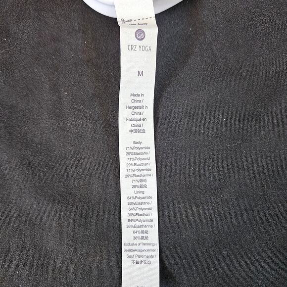 CRZ Yoga Strappy Yoga Bra White Size M new WITHOUT TAG PICTURED Padded - Picture 4 of 4